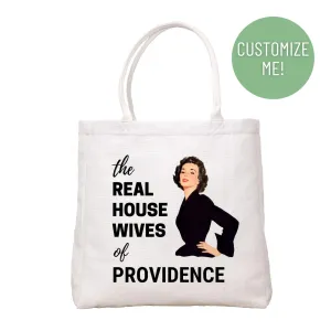 Real Housewives Lady In Black Tote Bag