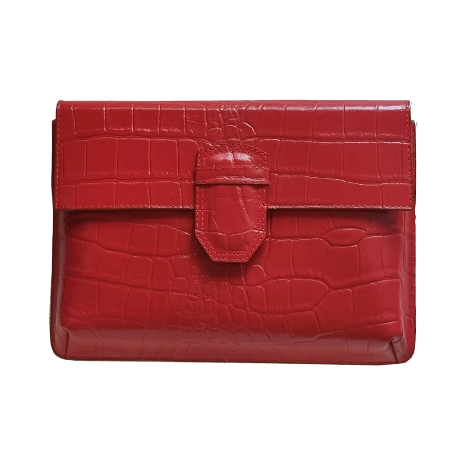 Reclaimed Leather Pouch - Saffron
