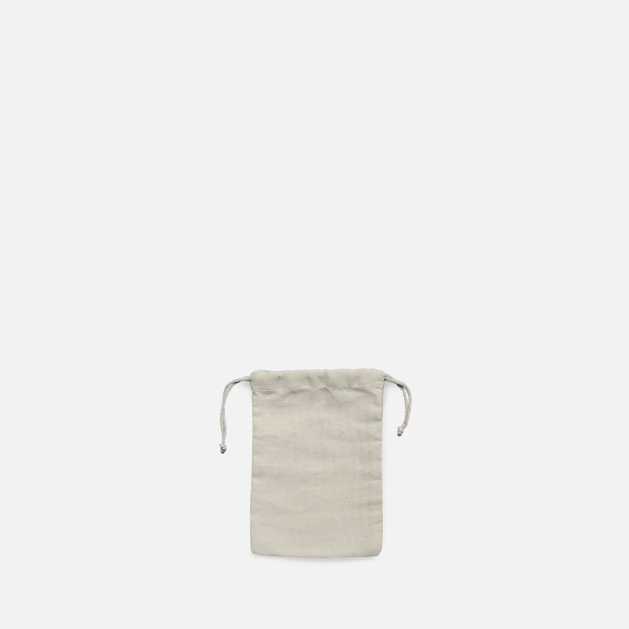 Recycled Cotton Canvas Drawstring bag 4x6 inches