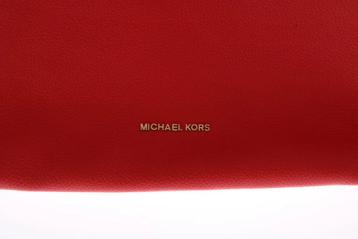 Red ARIA Leather Shoulder Bag