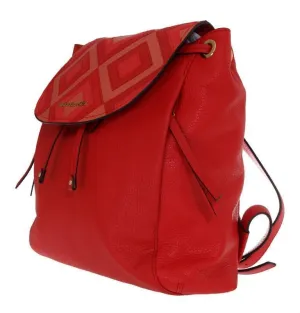 Red RILEY Leather Backpack