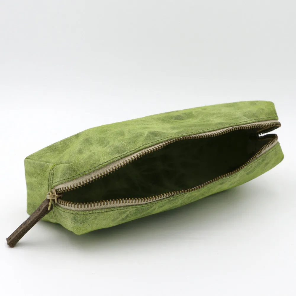 Resilient Utility Pouch - Green Waxed Canvas