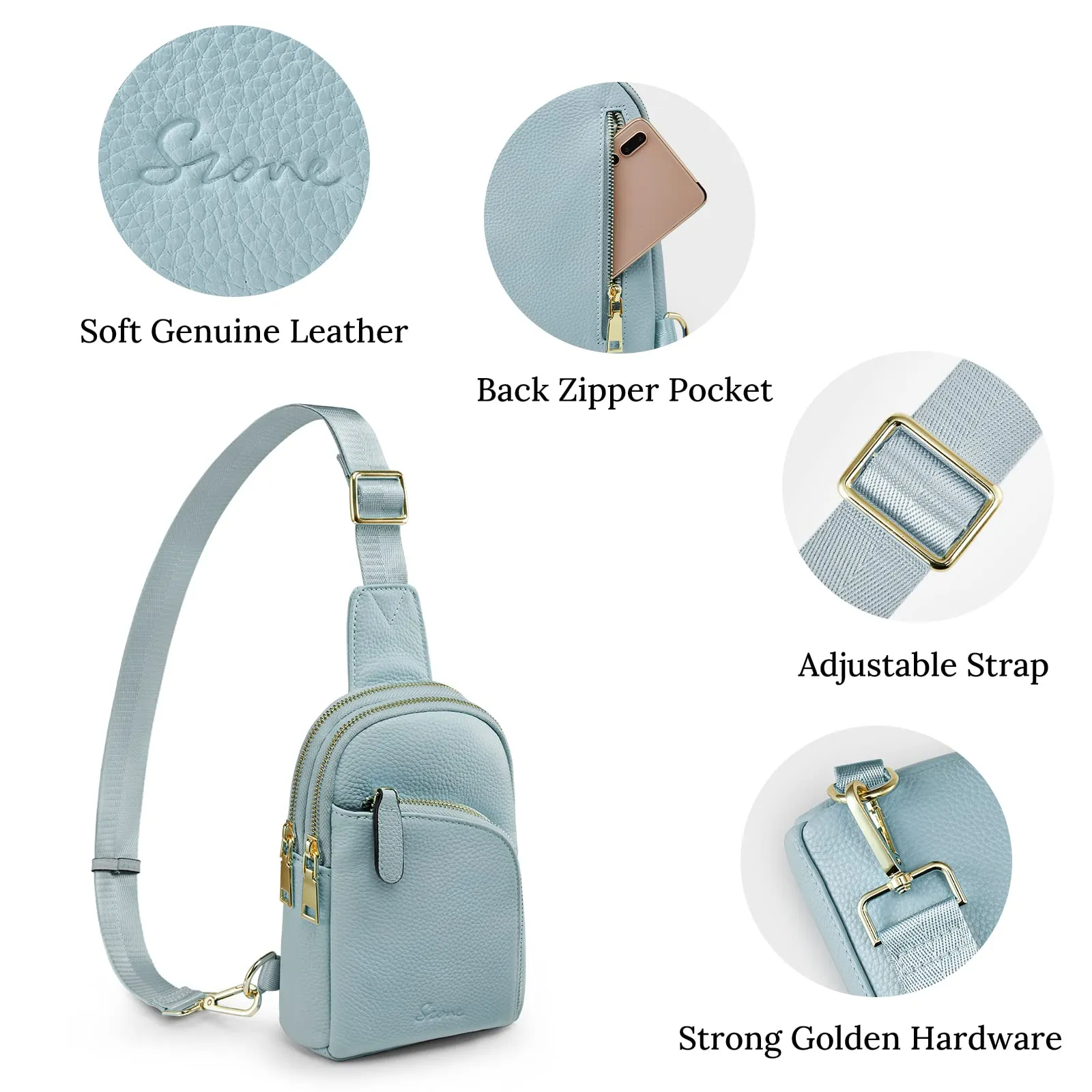 RFID Blocking Small Fanny Chest Bags