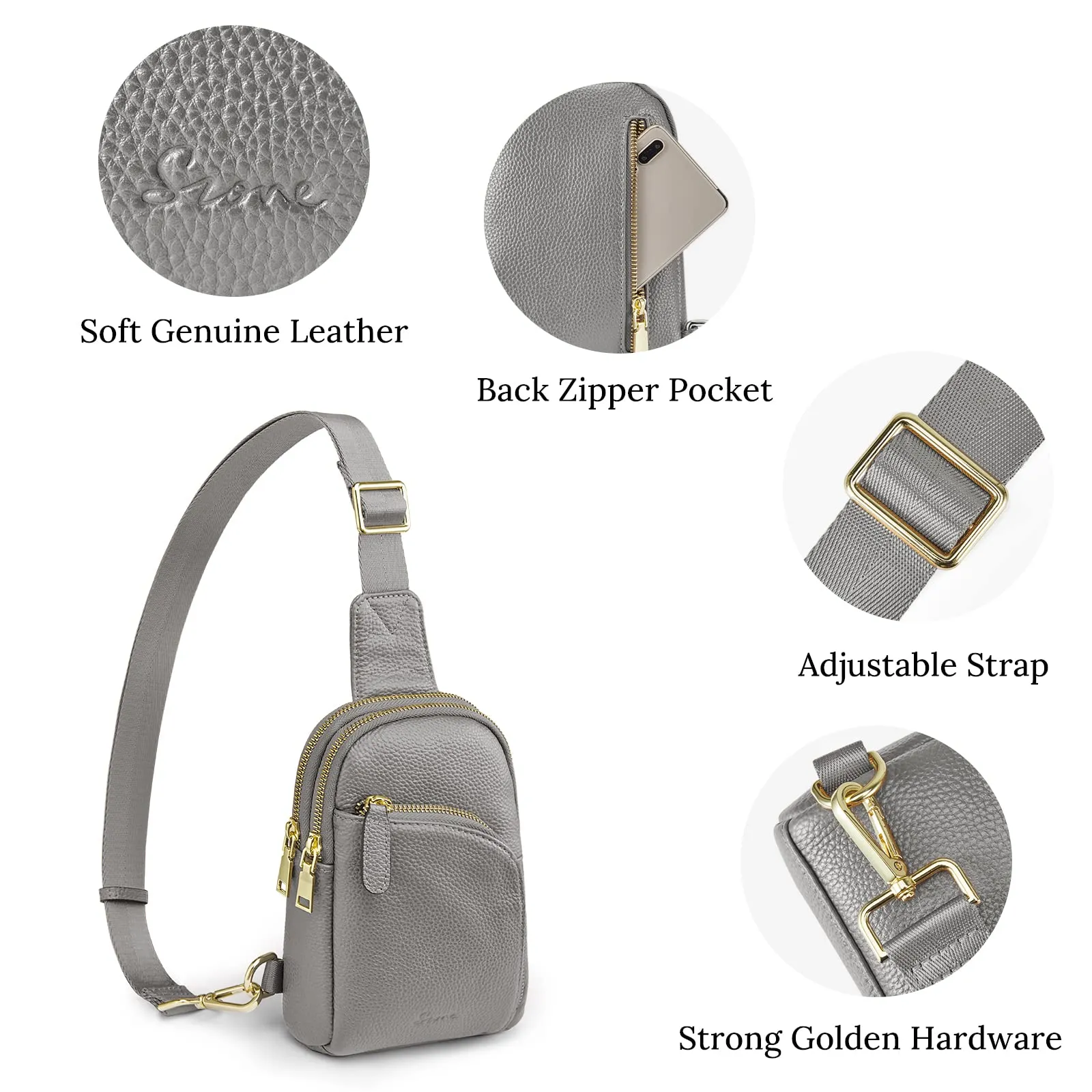 RFID Blocking Small Fanny Chest Bags