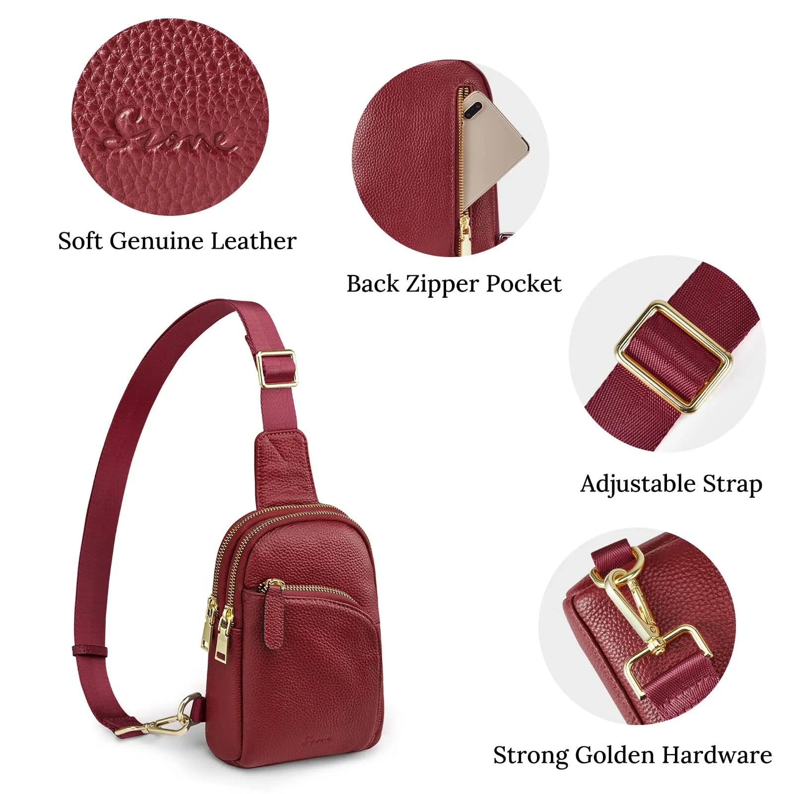 RFID Blocking Small Fanny Chest Bags
