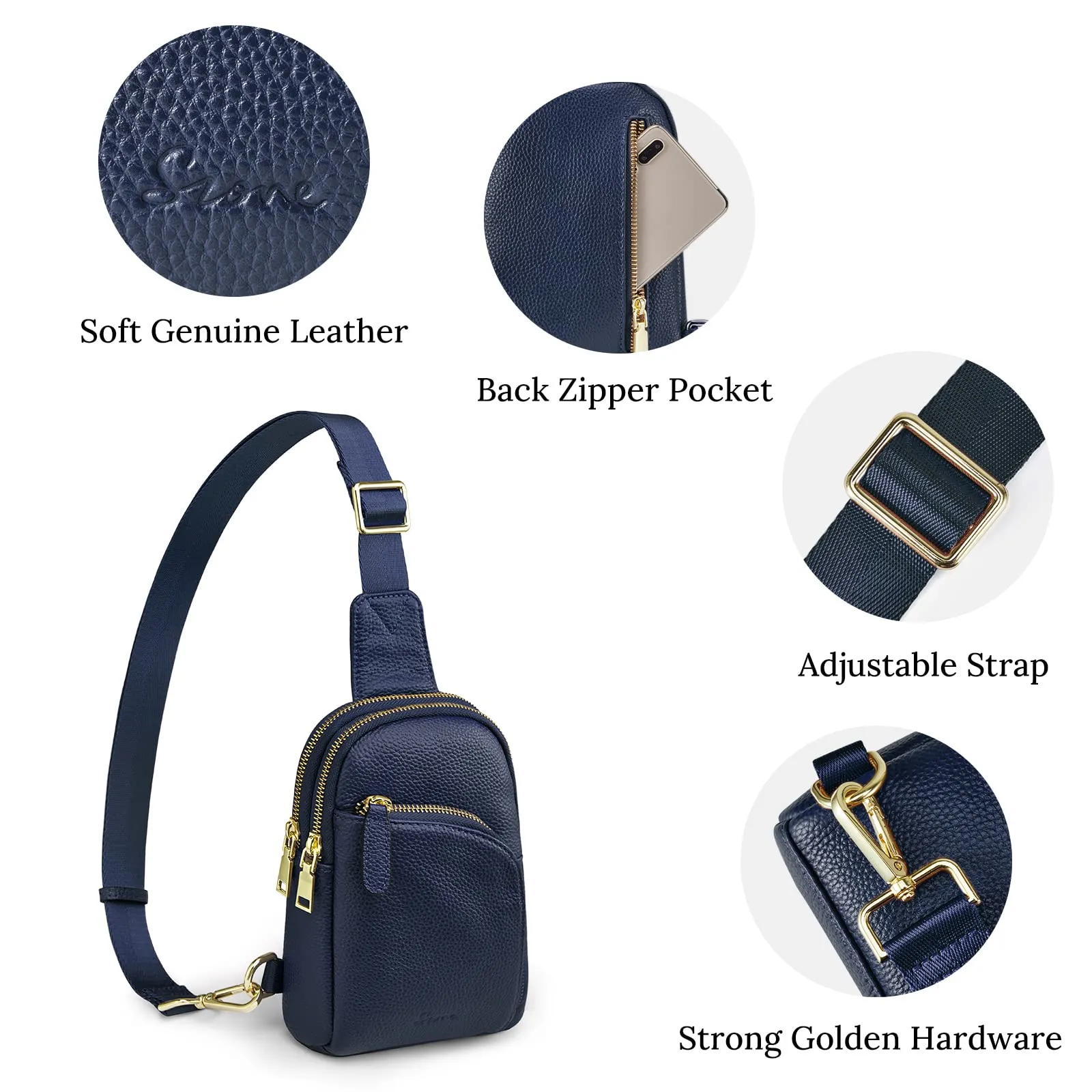 RFID Blocking Small Fanny Chest Bags