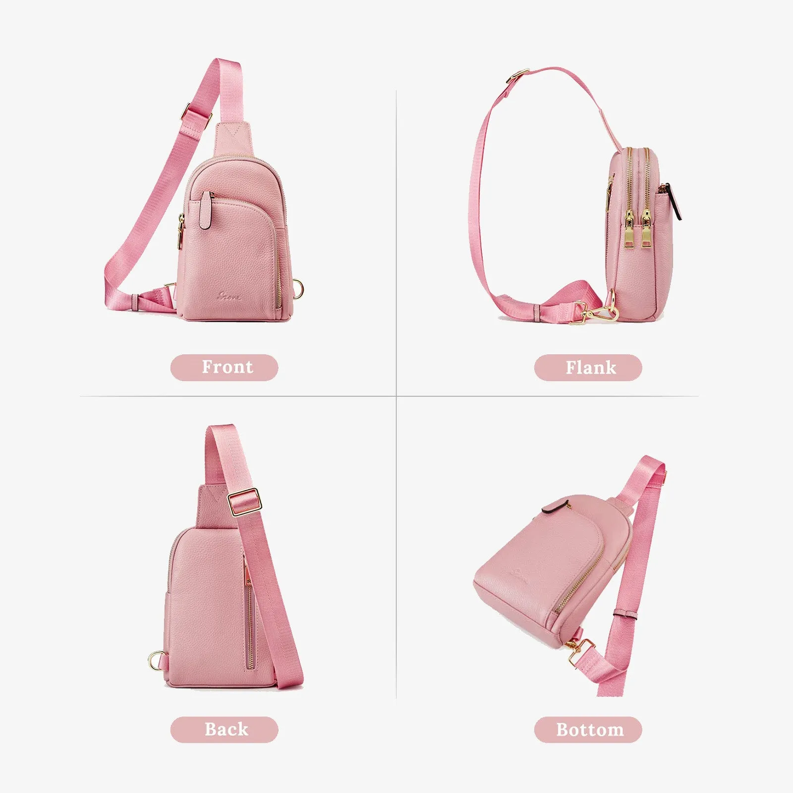 RFID Blocking Small Fanny Chest Bags