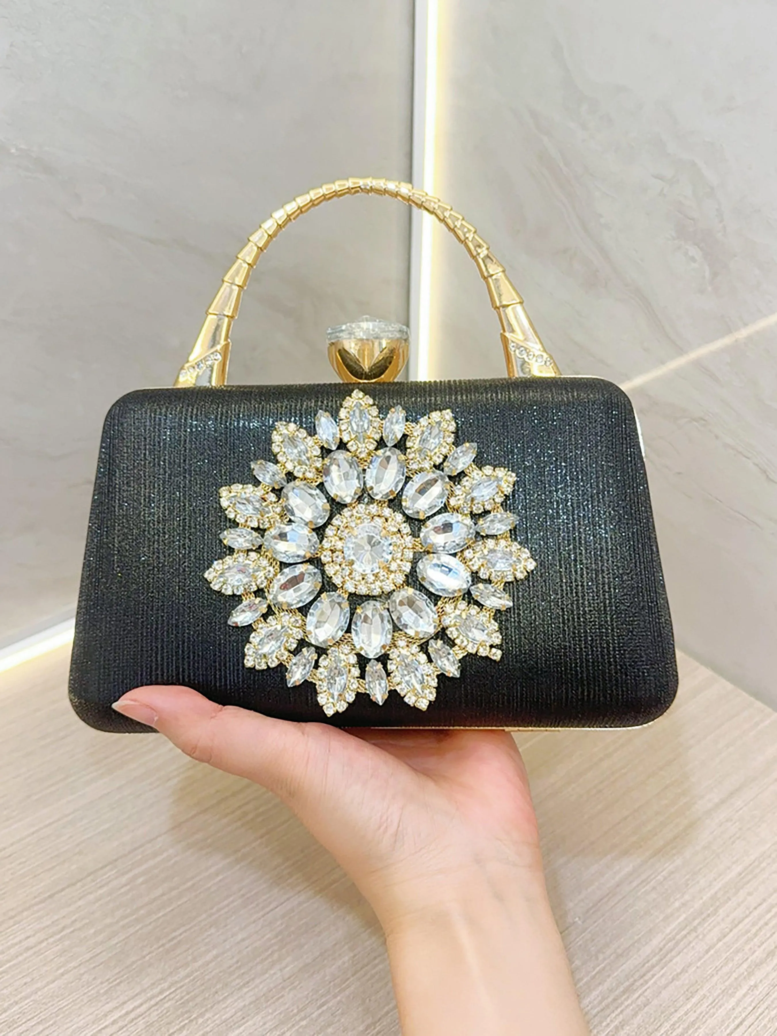 Rhinestone Banquet Clutch Bags MNBF039