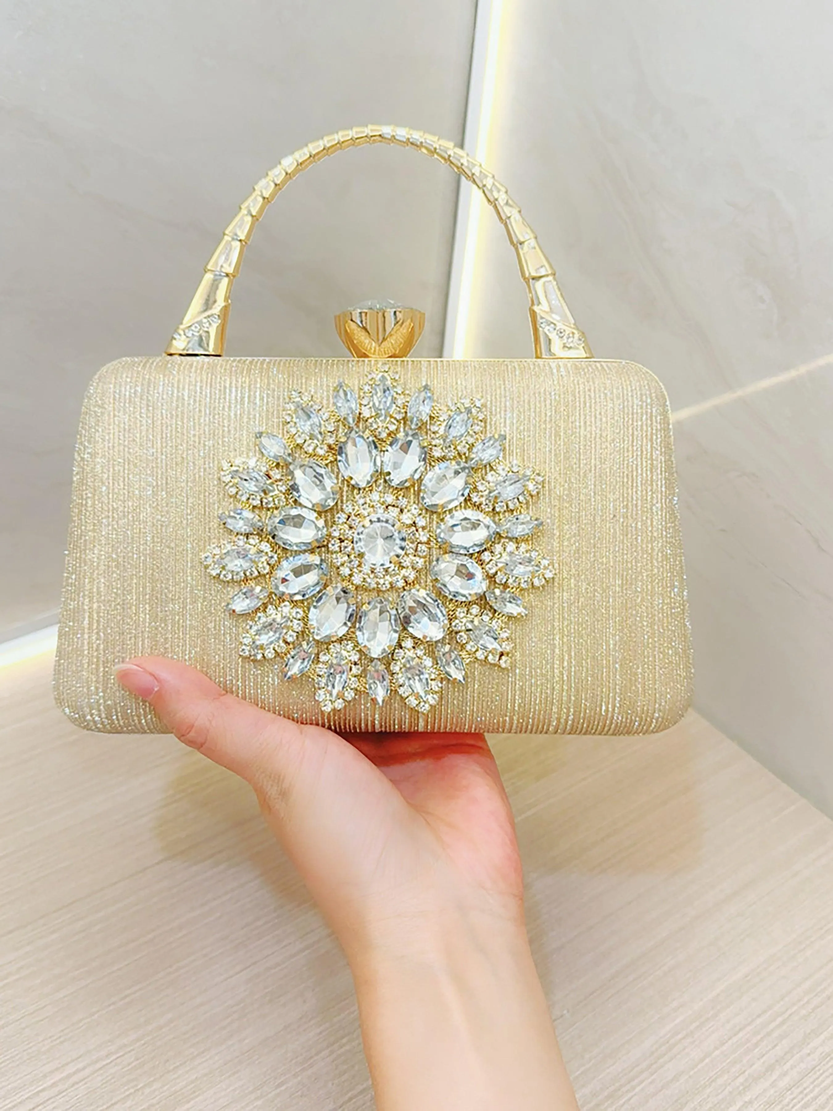Rhinestone Banquet Clutch Bags MNBF039