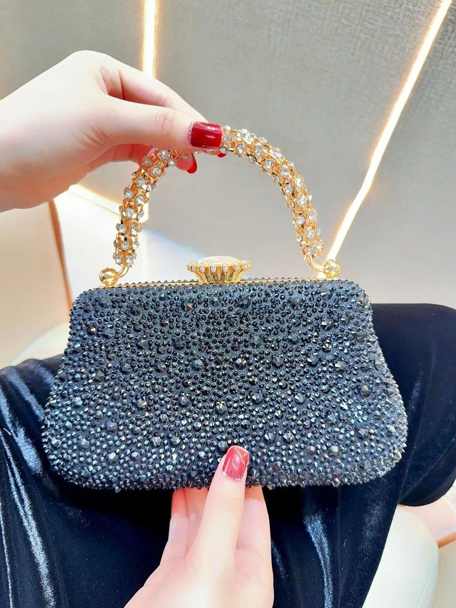 Rhinestone Luxury Evening Box Glitter Clutches MNBF114