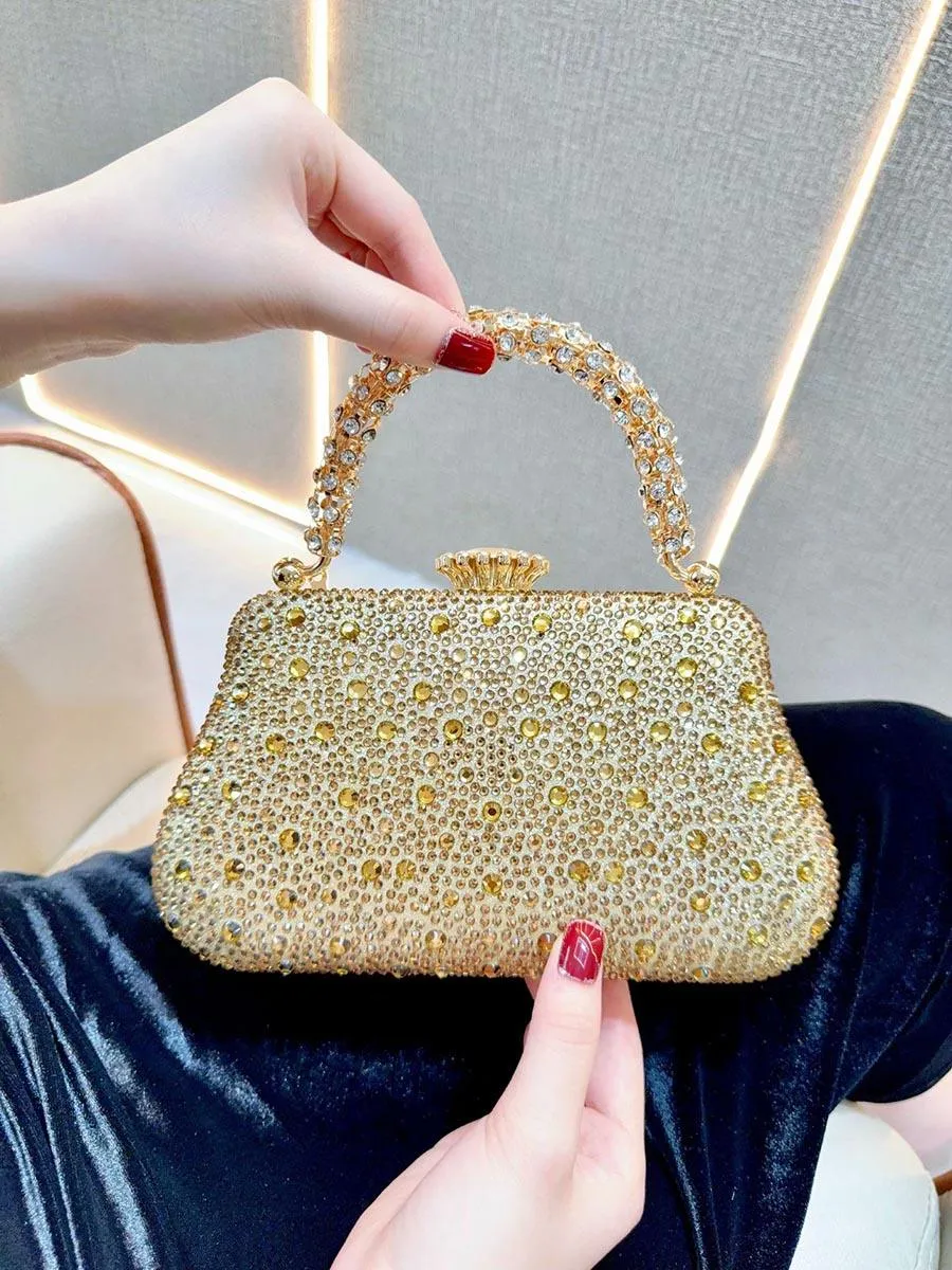 Rhinestone Luxury Evening Box Glitter Clutches MNBF114