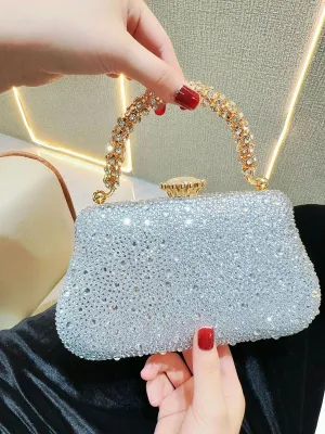 Rhinestone Luxury Evening Box Glitter Clutches MNBF114