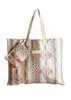 Rock & Roll Denim Aztec Tote Bag