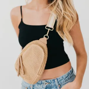 Rowan Raffia Sling Bag