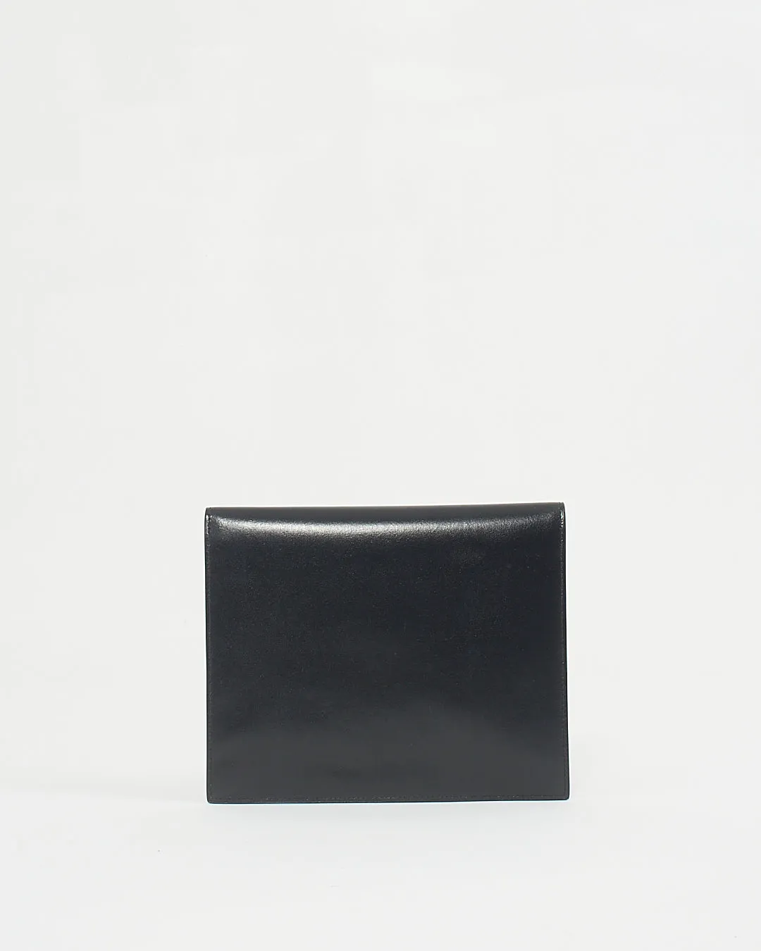 Saint Laurent Black Smooth Leather Baby Uptown Pouch Clutch