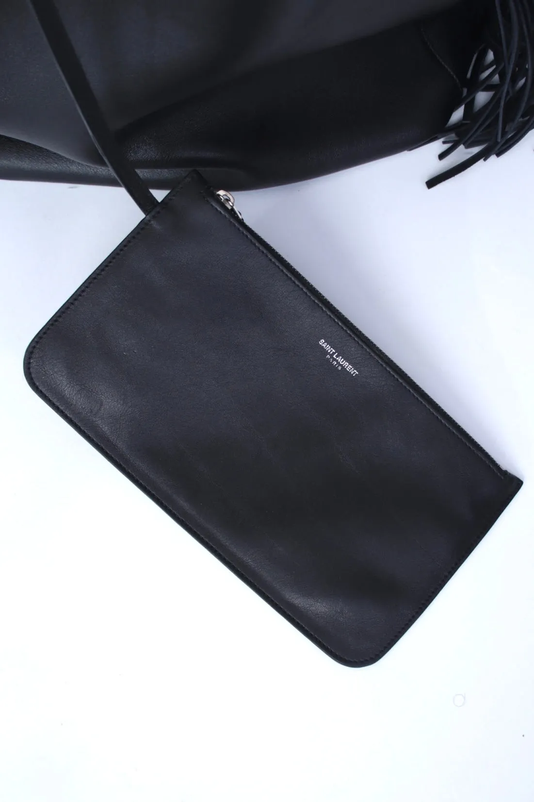 Saint Laurent Leather Fringe Backpack