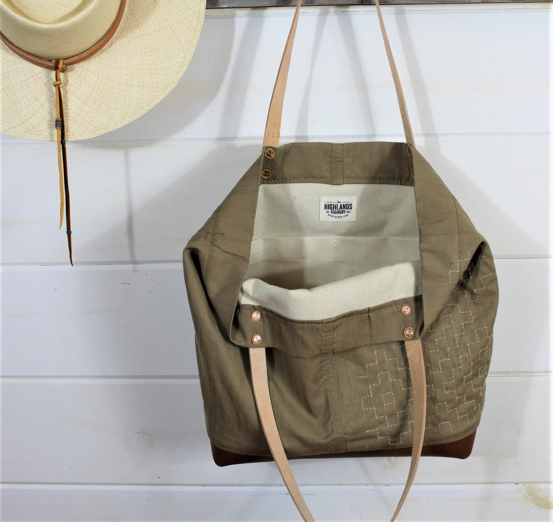 Sashiko Stitch Tote