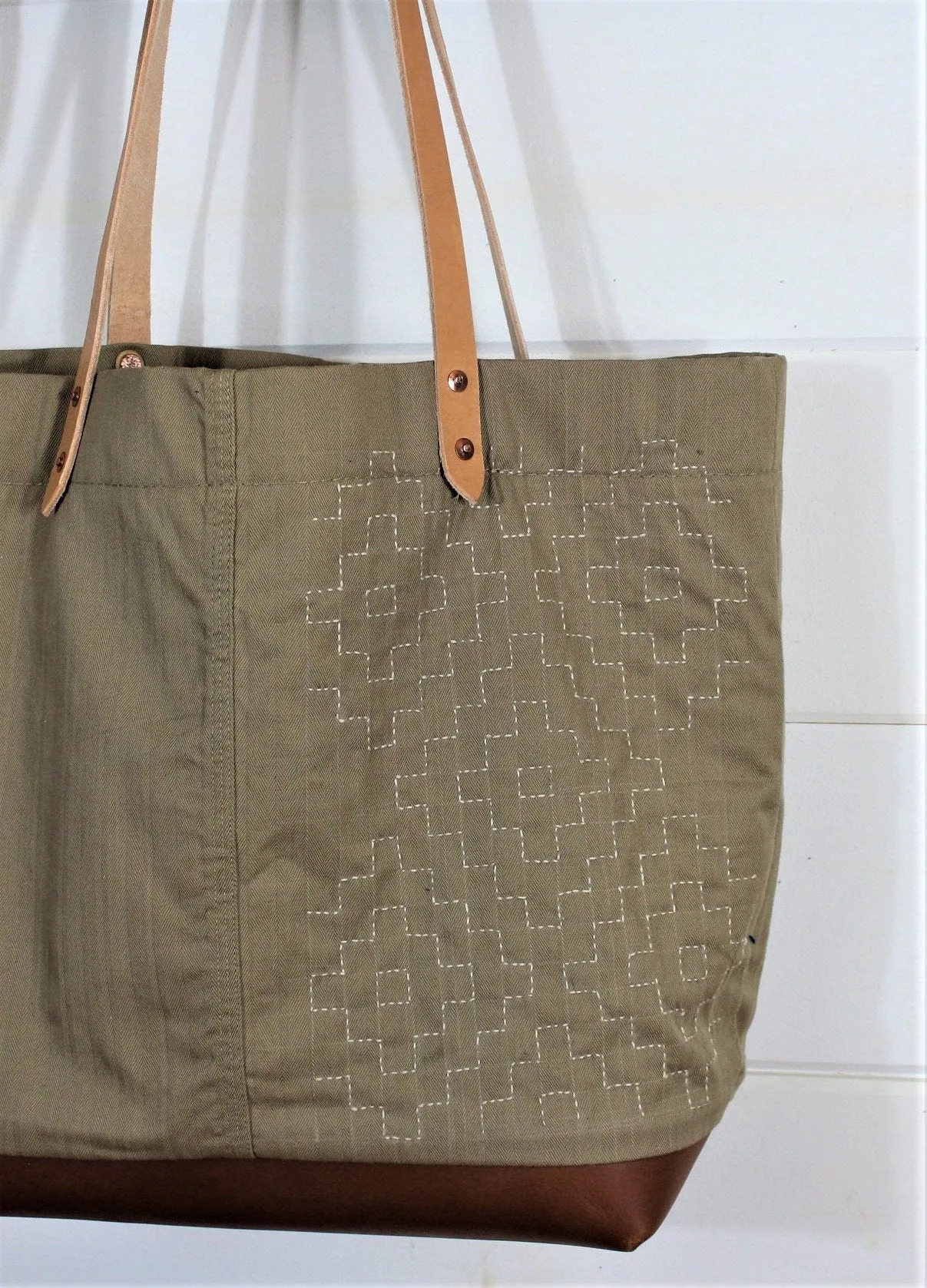 Sashiko Stitch Tote