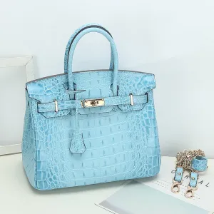 Savannah Crocodile Embossed Tote (Small) - Spring Collection