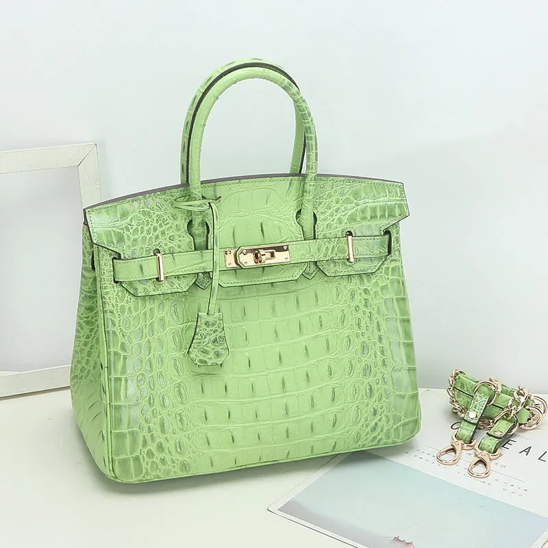 Savannah Crocodile Embossed Tote (Small) - Spring Collection