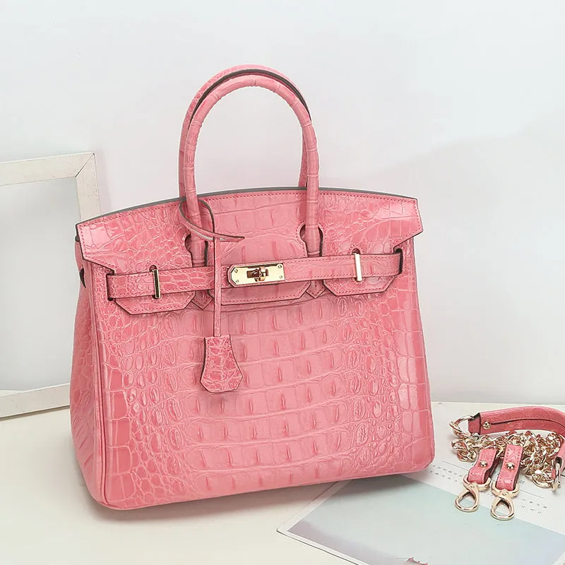 Savannah Crocodile Embossed Tote (Small) - Spring Collection