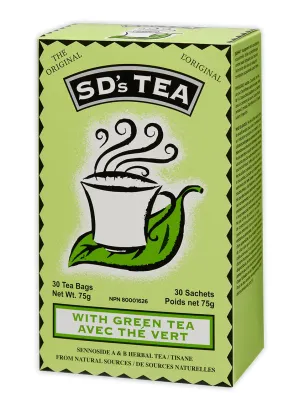 SD's Tea with Green Tea 30 Bags