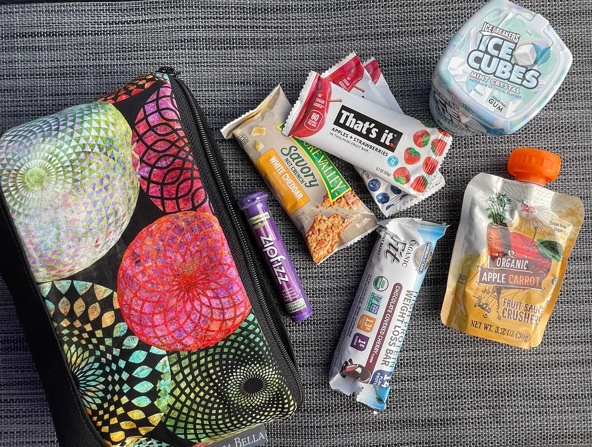 Side Kick Gusseted Zippered Pouch Halcyon Night Fabric