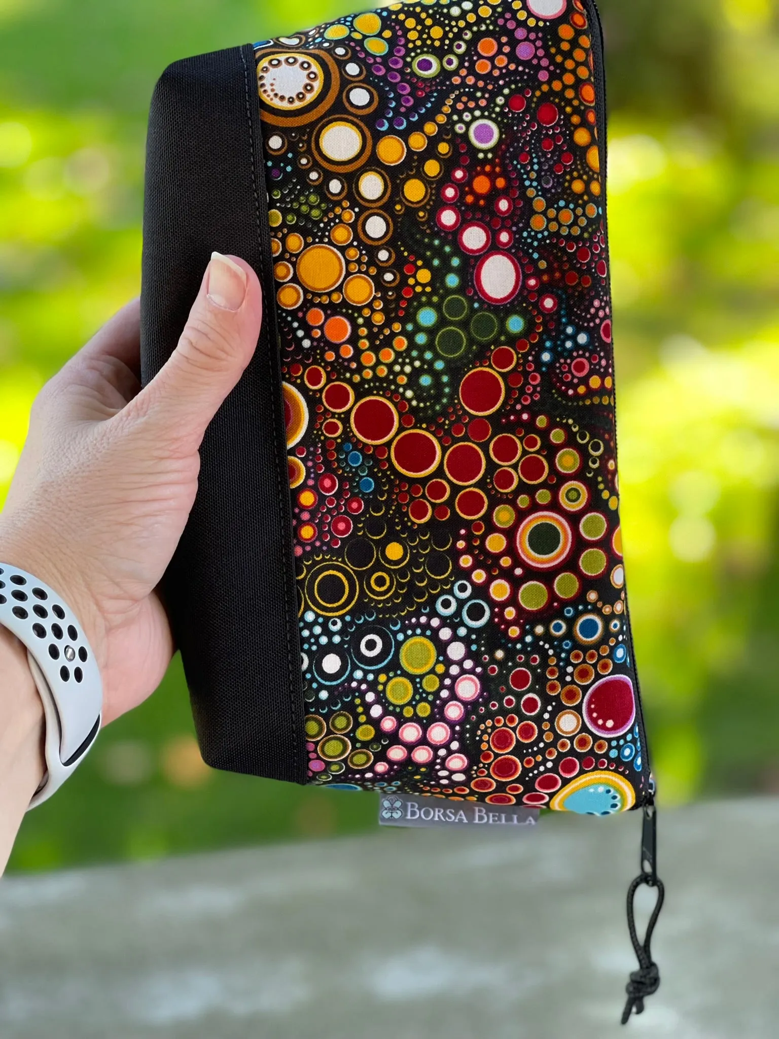 Side Kick Gusseted Zippered Pouch Halcyon Night Fabric