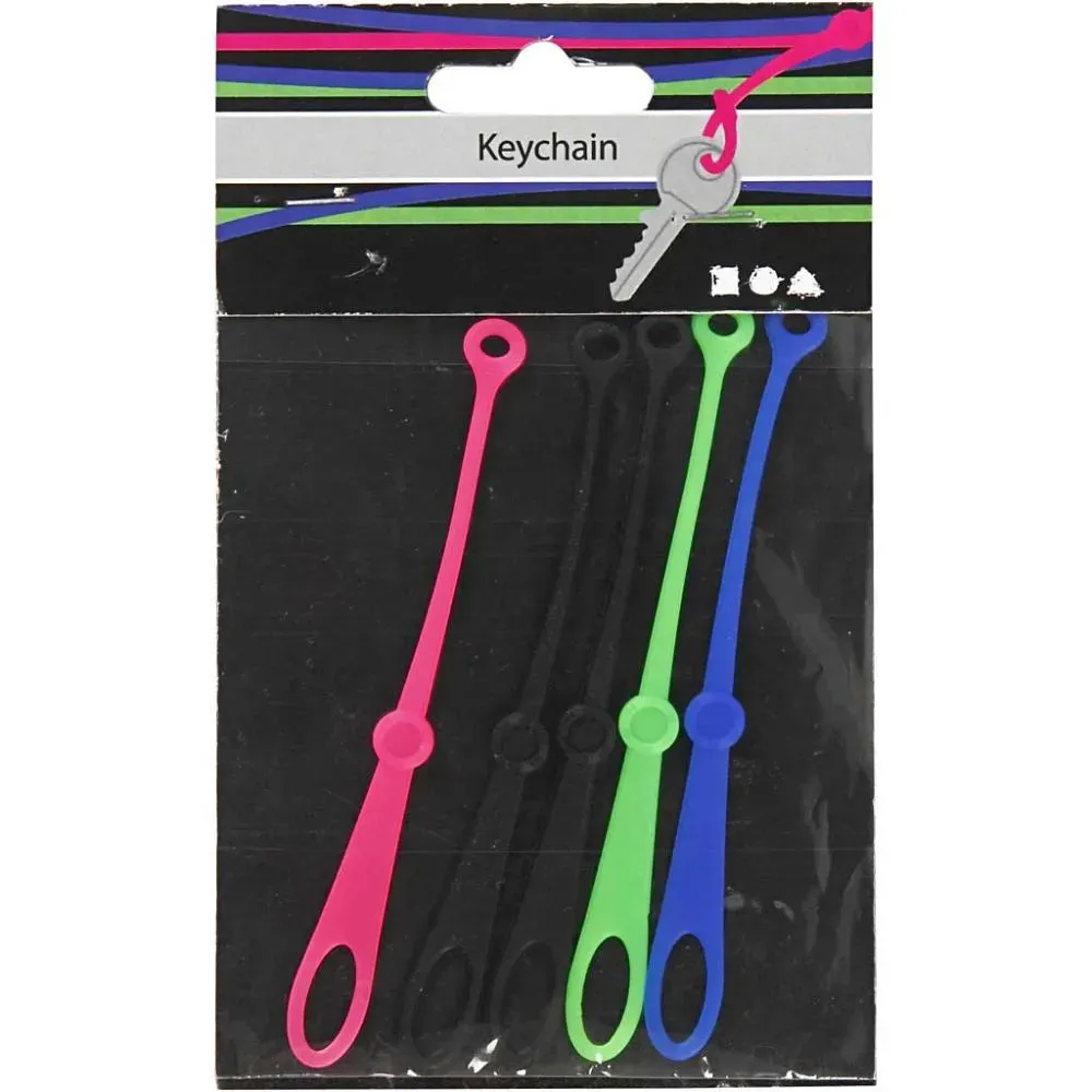Silicone Strip Key Rings Craft Project Supplies