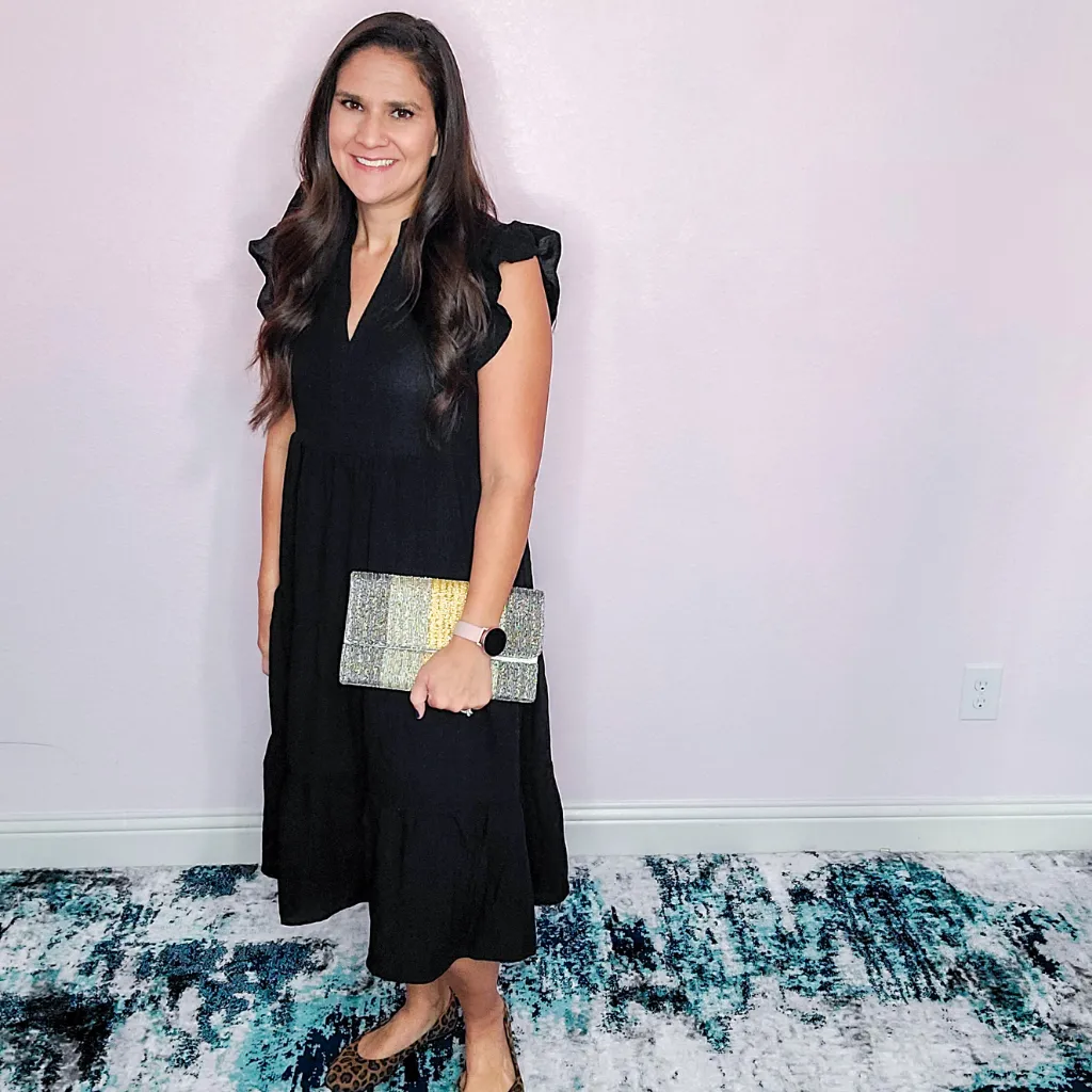 Silver and Gold Beaded Clutch
