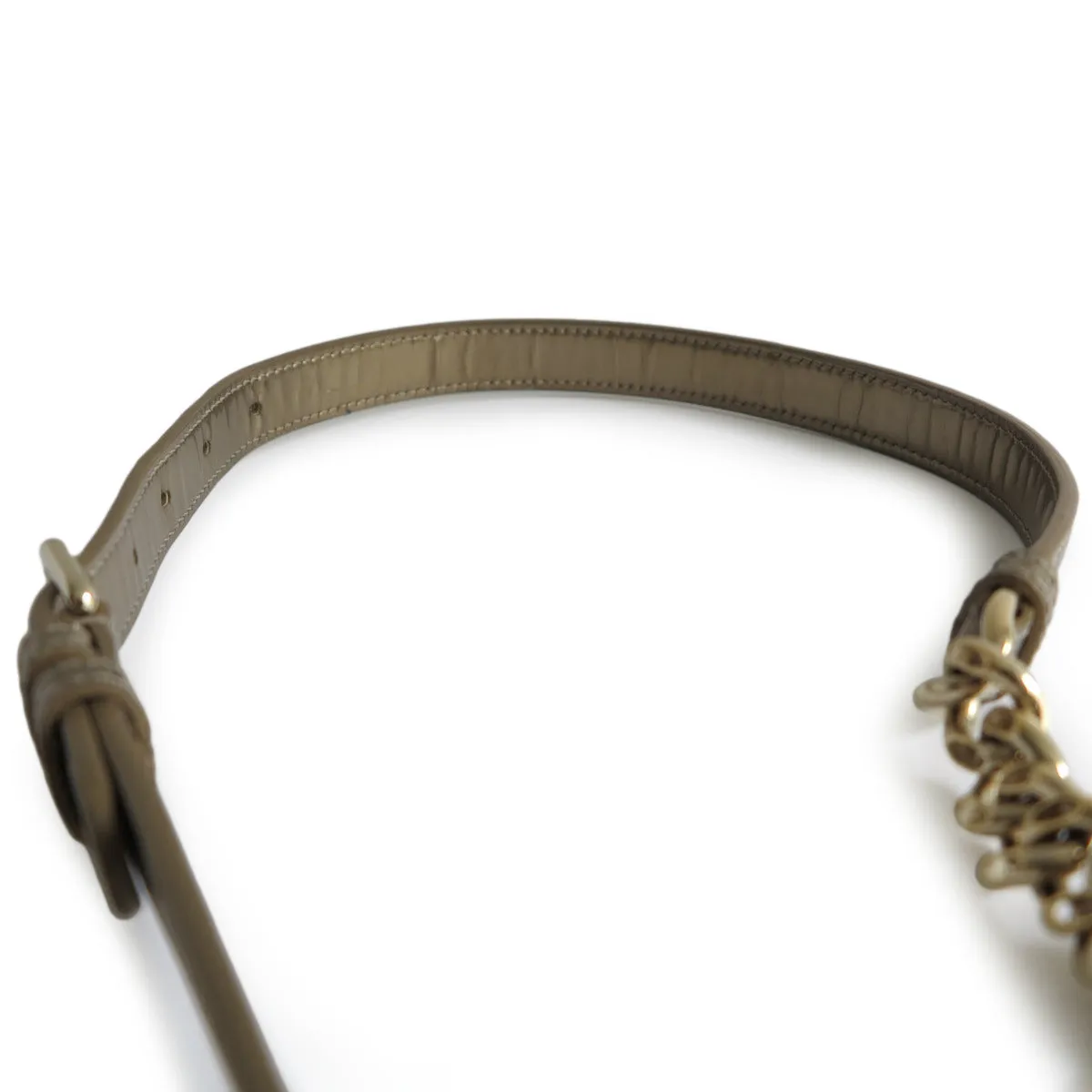 Small Diorama Bag in Gold Micro-Cannage Patent Leather