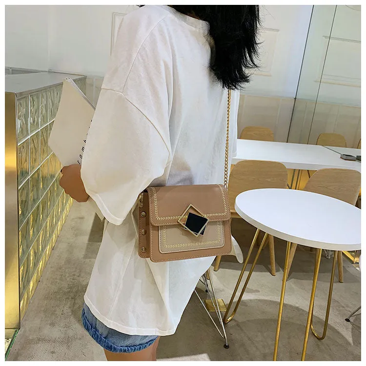 Small Shoulder Messenger Bag Special Lock Design Female Travel Handbags