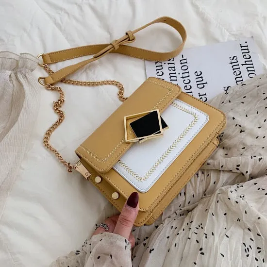 Small Shoulder Messenger Bag Special Lock Design Female Travel Handbags
