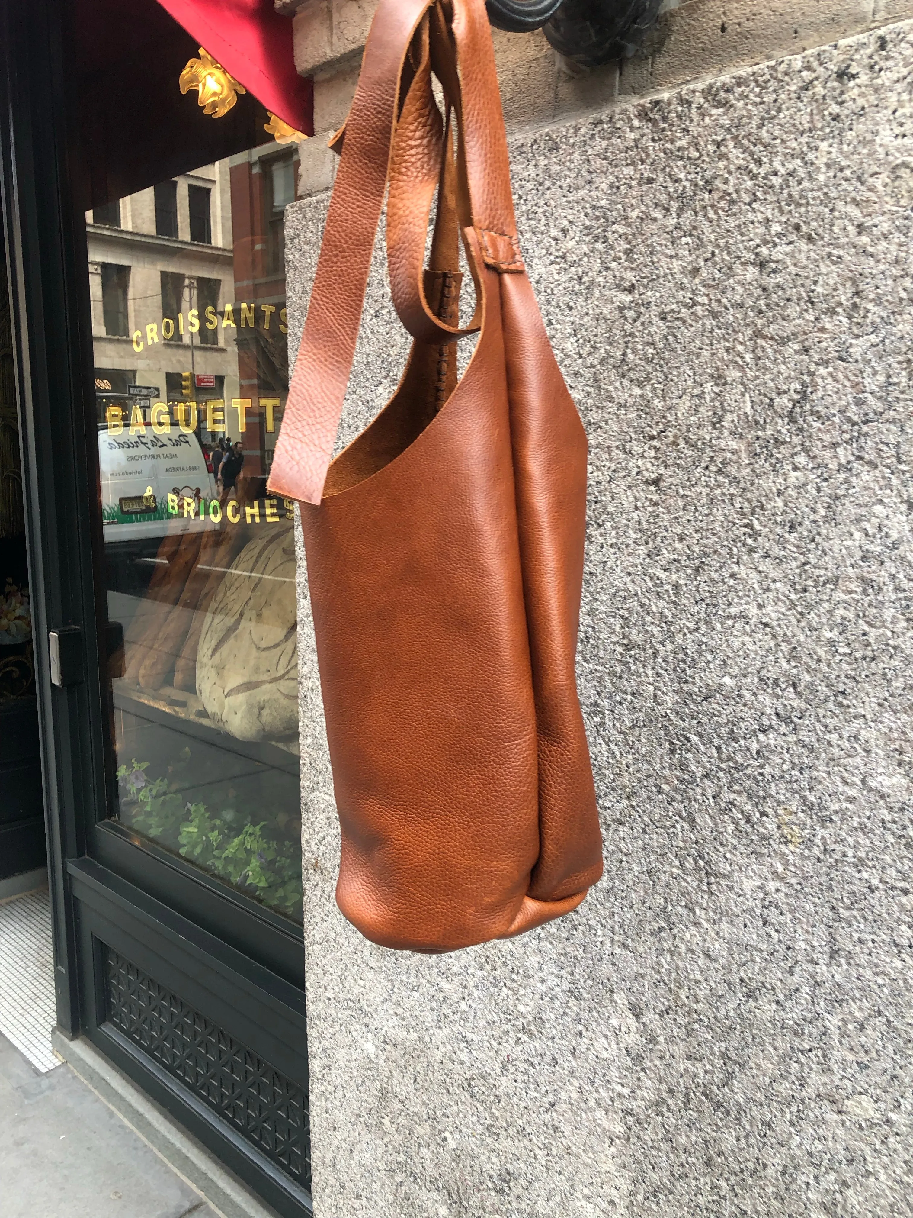 Soft Crossbody tote / Large Hobo Tote Bag /