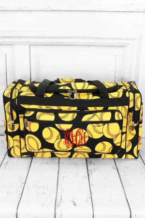 Softball Duffle Bag with Black Trim 23"