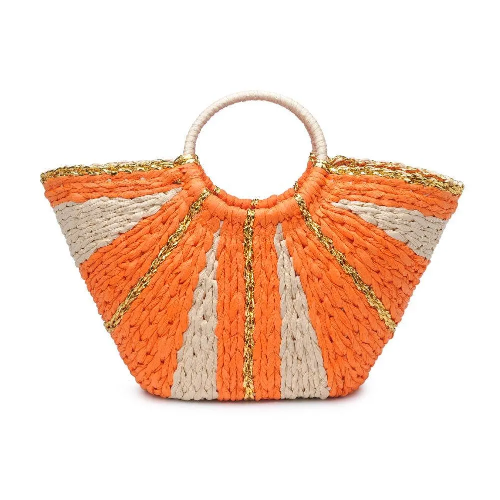 Solar Breeze Straw Beach Tote
