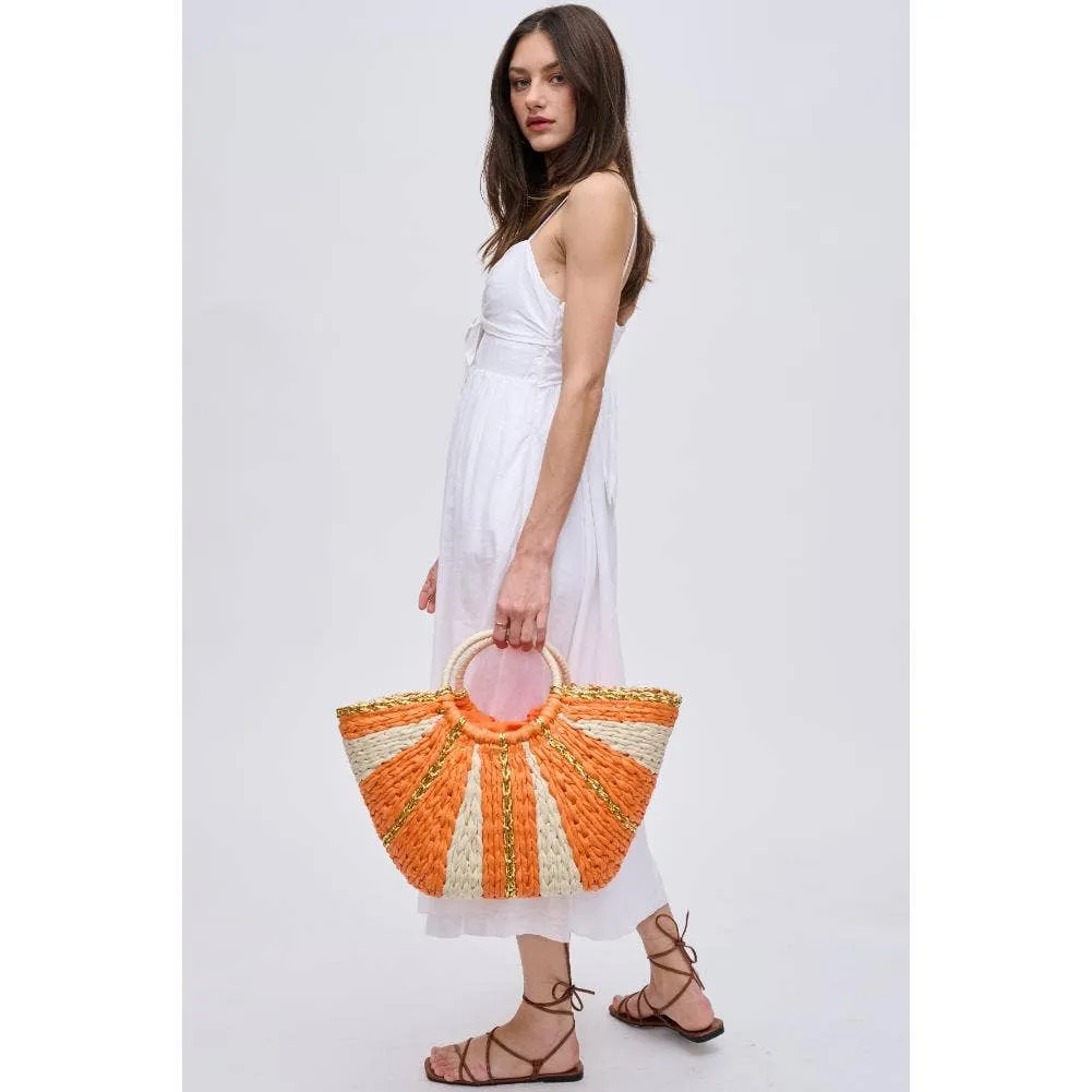 Solar Breeze Straw Beach Tote