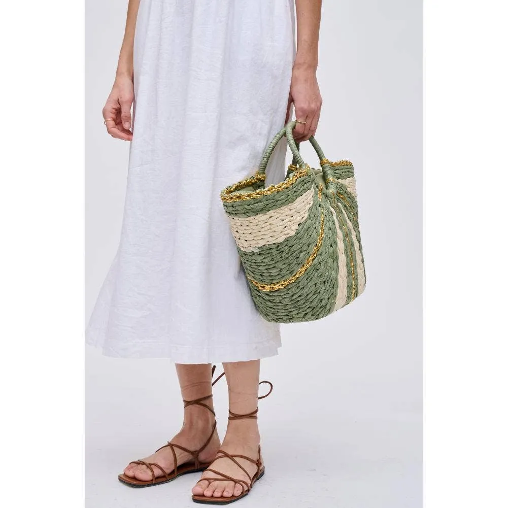 Solar Breeze Straw Beach Tote