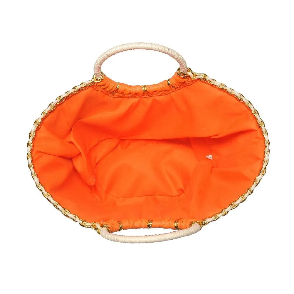 Solar Breeze Straw Beach Tote