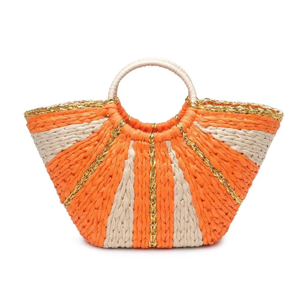 Solar Breeze Straw Beach Tote