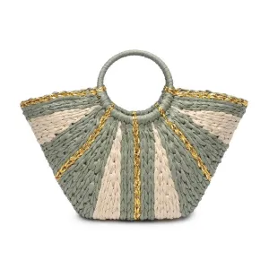 Solar Breeze Straw Beach Tote