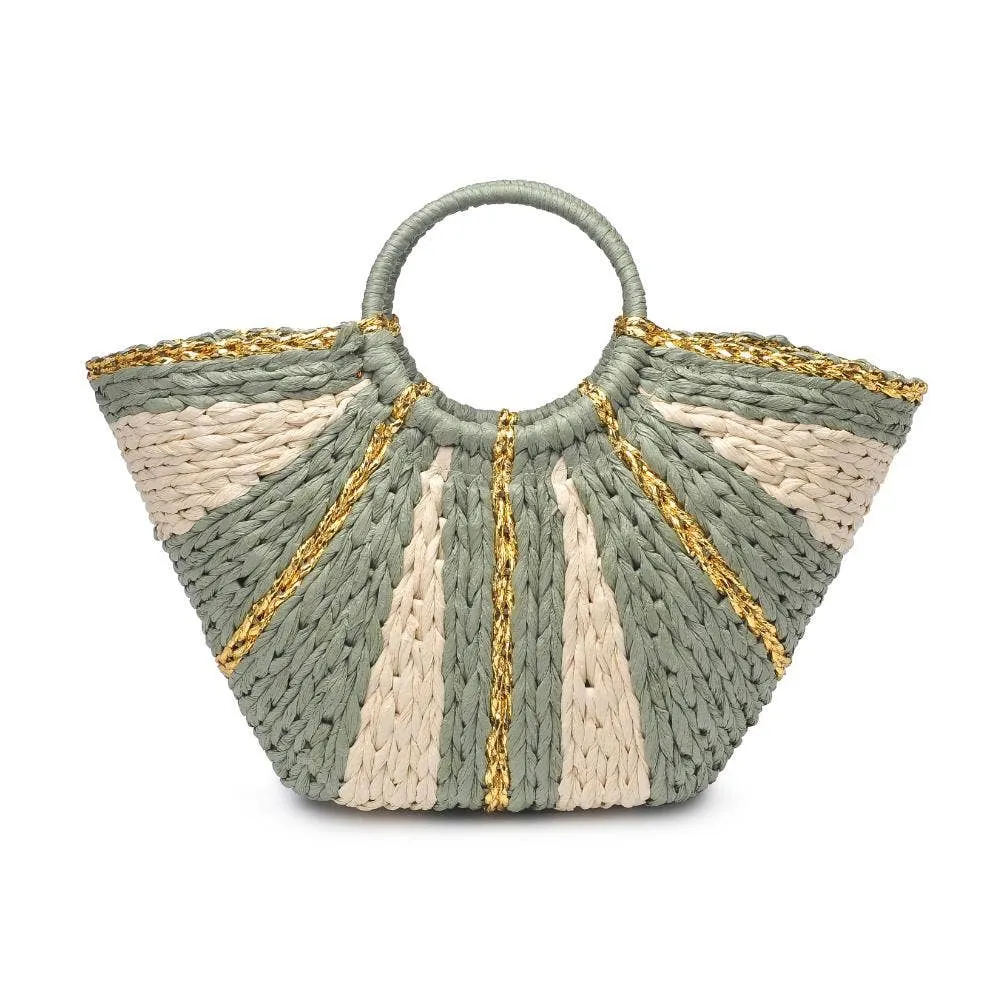 Solar Breeze Straw Beach Tote
