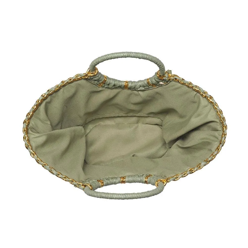 Solar Breeze Straw Beach Tote