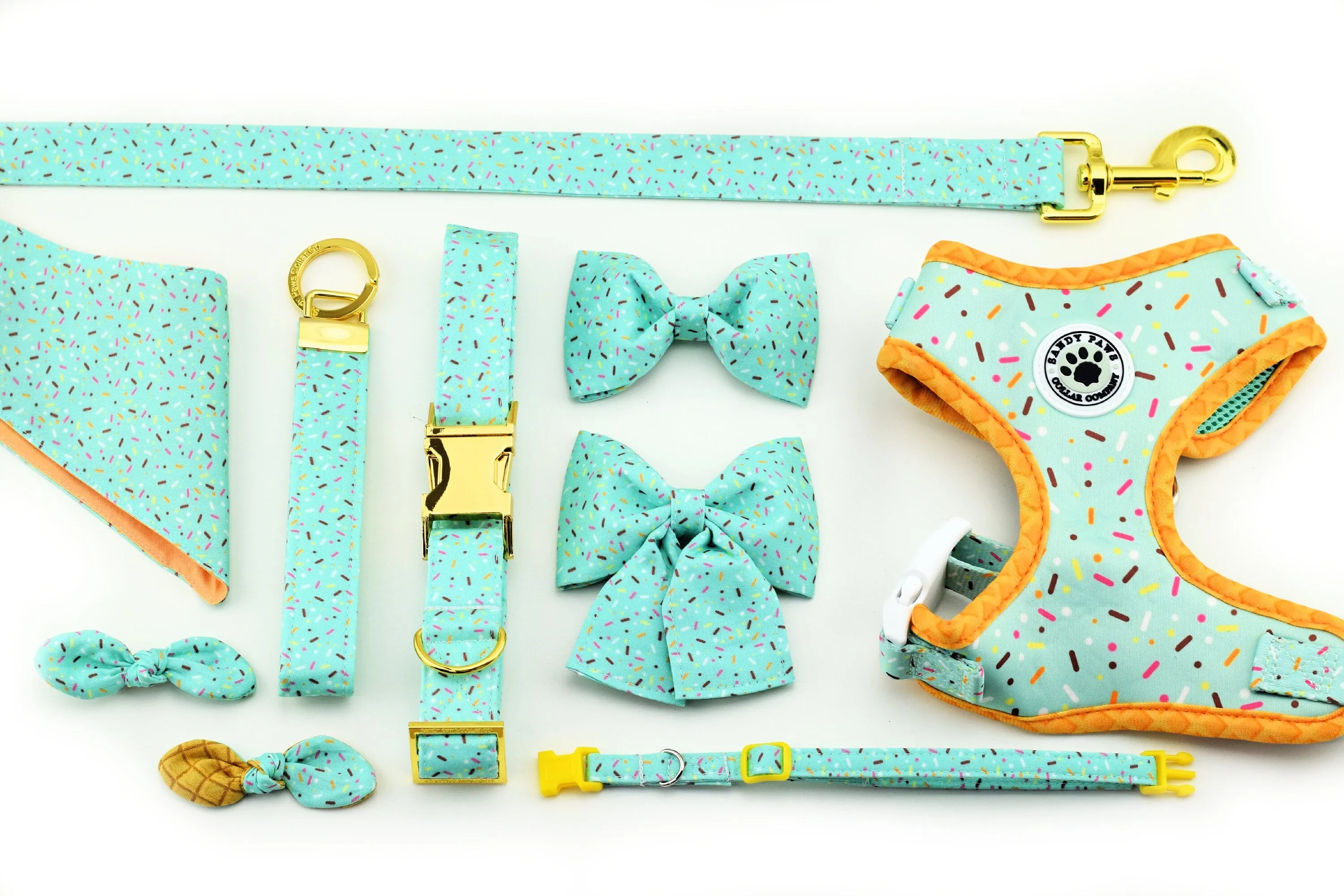 Sprinkle Print Pet Waste Bag Holder - Mint