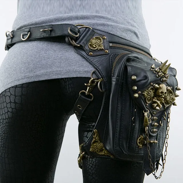 Steampunk Waist Leg Bags Women Men