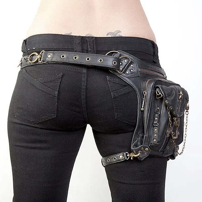 Steampunk Waist Leg Bags Women Men