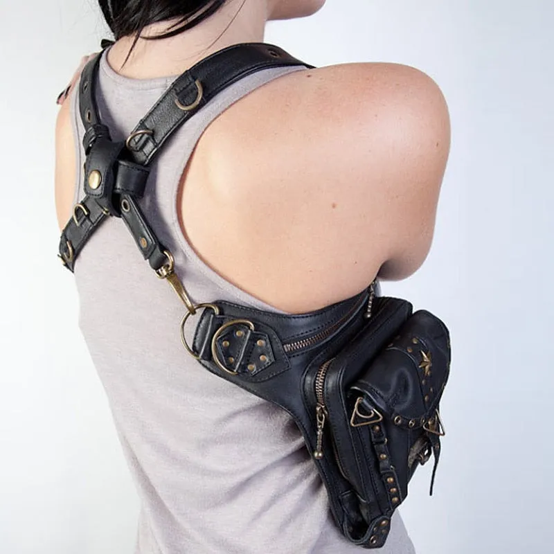 Steampunk Waist Leg Bags Women Men