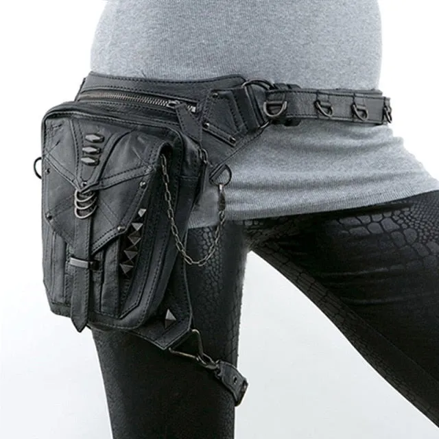 Steampunk Waist Leg Bags Women Men