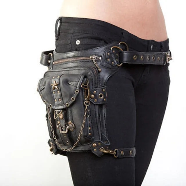 Steampunk Waist Leg Bags Women Men