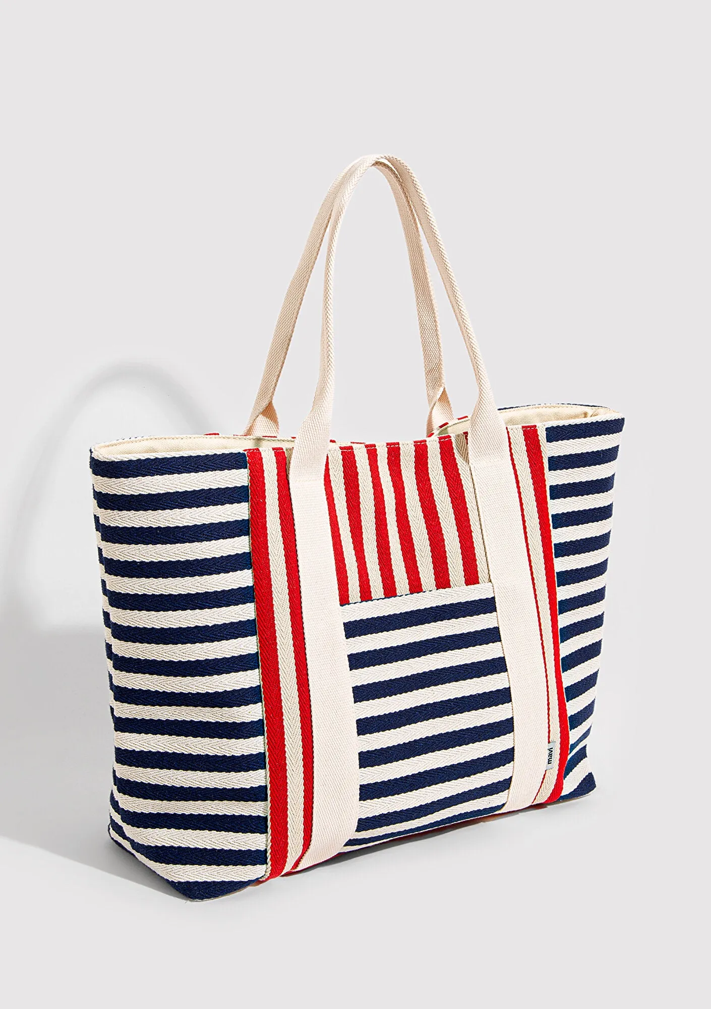 Striped beach Bag